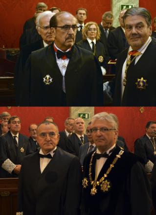 Los nuevos magistrados de la Sala Tercera Javier Borrego e Isaac Merino